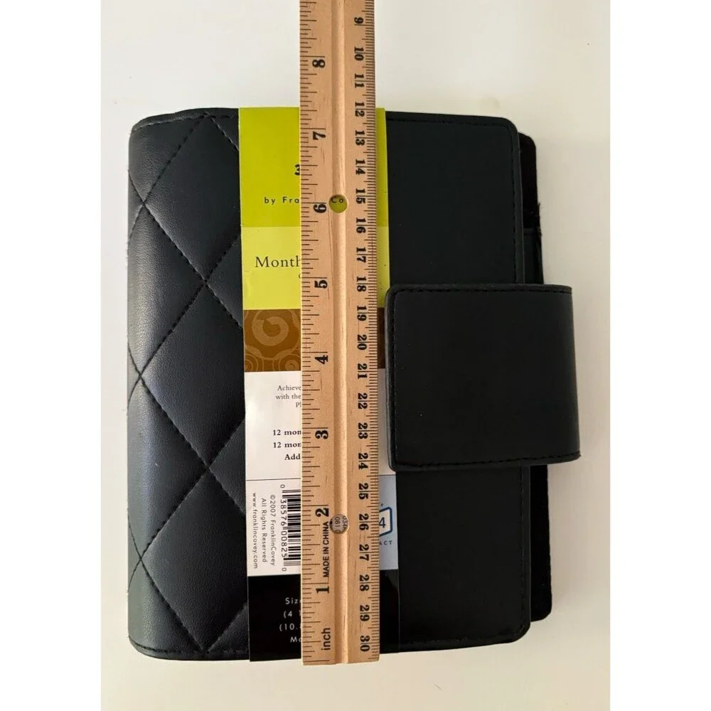 Franklin Covey 365 Monthly Weekly Organizer Size 4 Compact 4.25x6.75 Black NOS